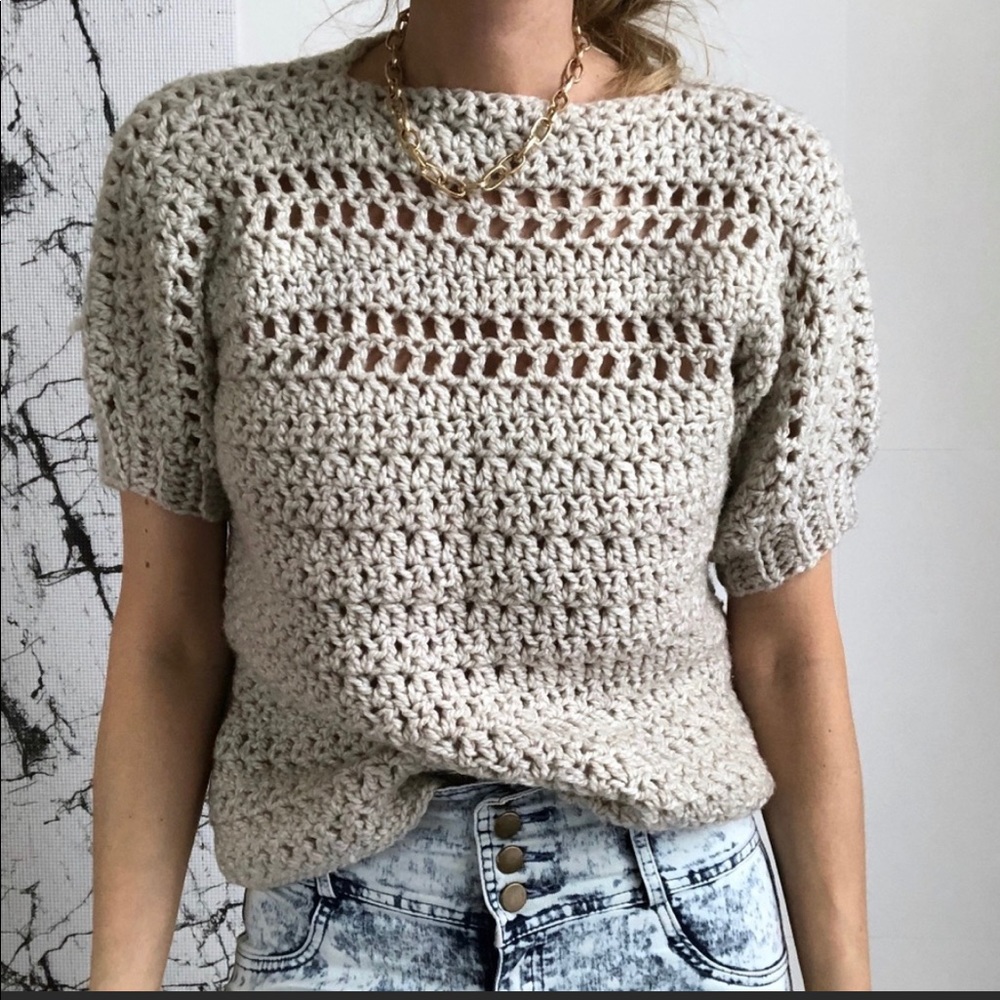Vintage knit sweater tee